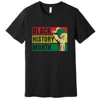 Black History Month Gift African Pride Melanin Freedom Premium T-Shirt