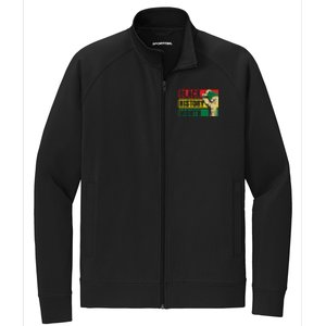 Black History Month Gift African Pride Melanin Freedom Stretch Full-Zip Cadet Jacket