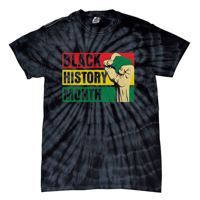 Black History Month Gift African Pride Melanin Freedom Tie-Dye T-Shirt