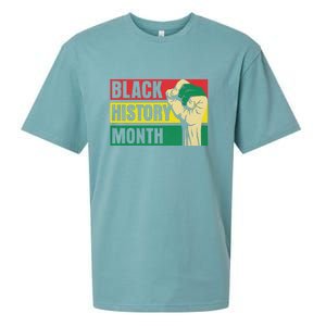 Black History Month Gift African Pride Melanin Freedom Sueded Cloud Jersey T-Shirt