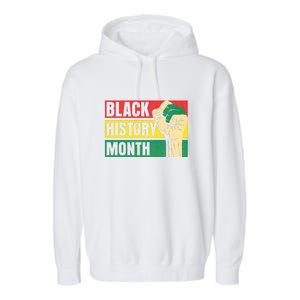 Black History Month Gift African Pride Melanin Freedom Garment-Dyed Fleece Hoodie