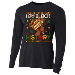 Black History Month Shirts I Am Black History African American Cooling Performance Long Sleeve Crew