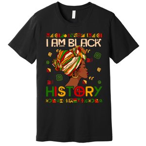 Black History Month Shirts I Am Black History African American Premium T-Shirt