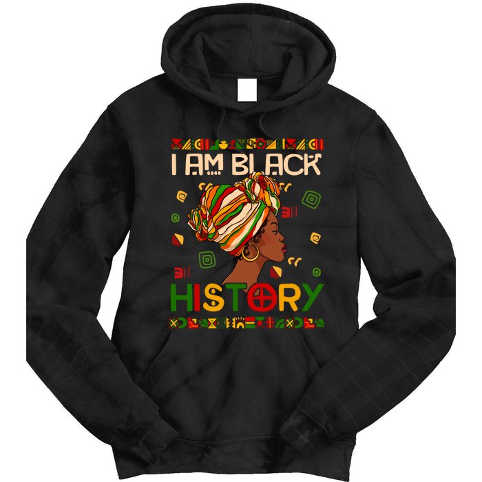 Black History Month Shirts I Am Black History African American Tie Dye Hoodie