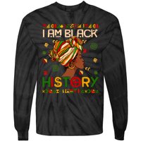 Black History Month Shirts I Am Black History African American Tie-Dye Long Sleeve Shirt