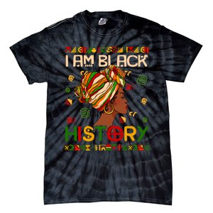 Black History Month Shirts I Am Black History African American Tie-Dye T-Shirt