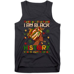 Black History Month Shirts I Am Black History African American Tank Top