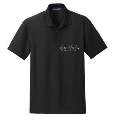 Bar Harbor Maine Oars Graphic Dry Zone Grid Polo