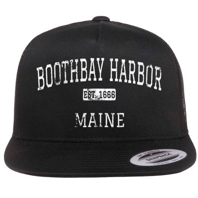 Boothbay Harbor Maine Me Vintage Flatbill Hat