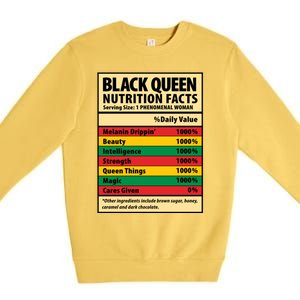 Black History Month Design African American Gift Premium Crewneck Sweatshirt