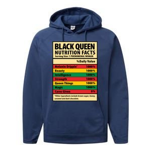 Black History Month Design African American Gift Performance Fleece Hoodie