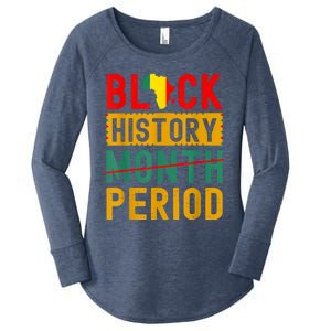 Black History Month Period African Pride Women's Perfect Tri Tunic Long Sleeve Shirt