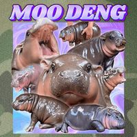 Baby Hippo Moo Deng Legacy Tie Dye Trucker Hat