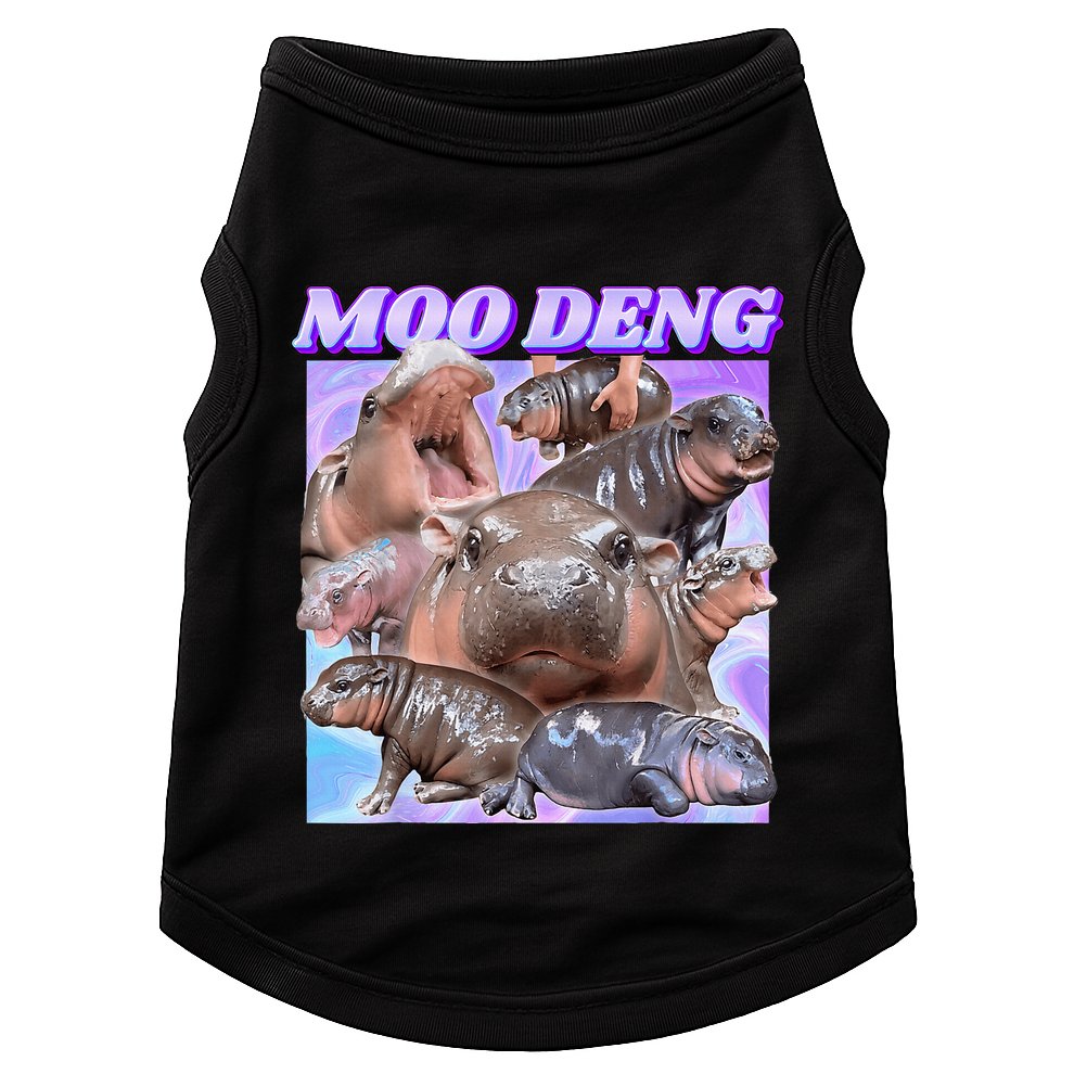 Baby Hippo Moo Deng Doggie Tank
