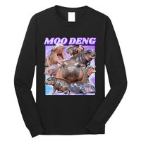 Baby Hippo Moo Deng Long Sleeve Shirt