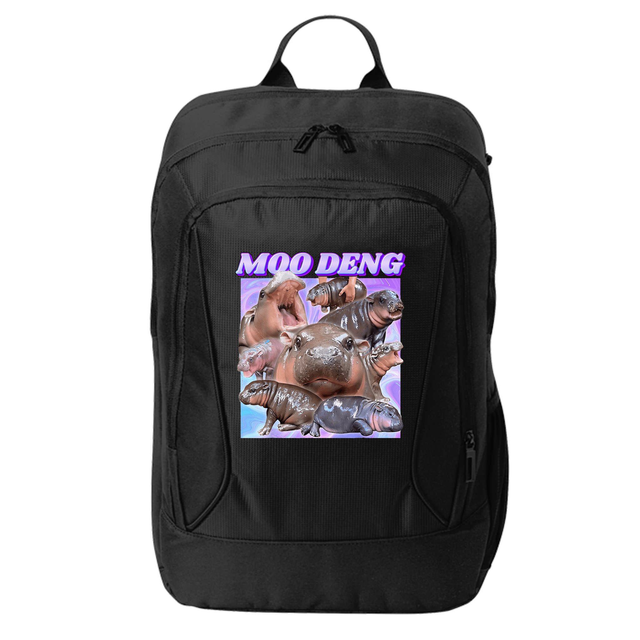 Baby Hippo Moo Deng City Backpack