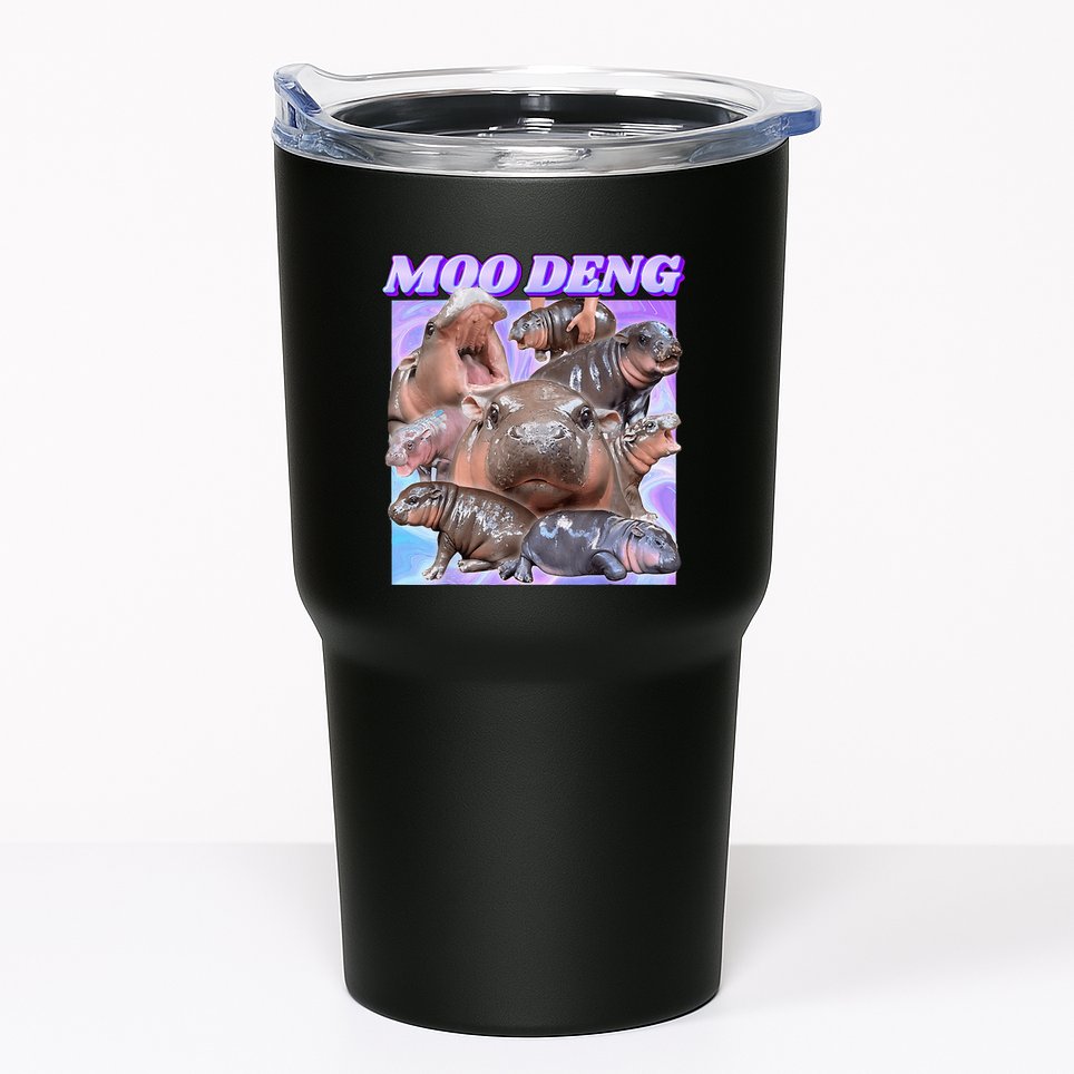 Baby Hippo Moo Deng Tumbler