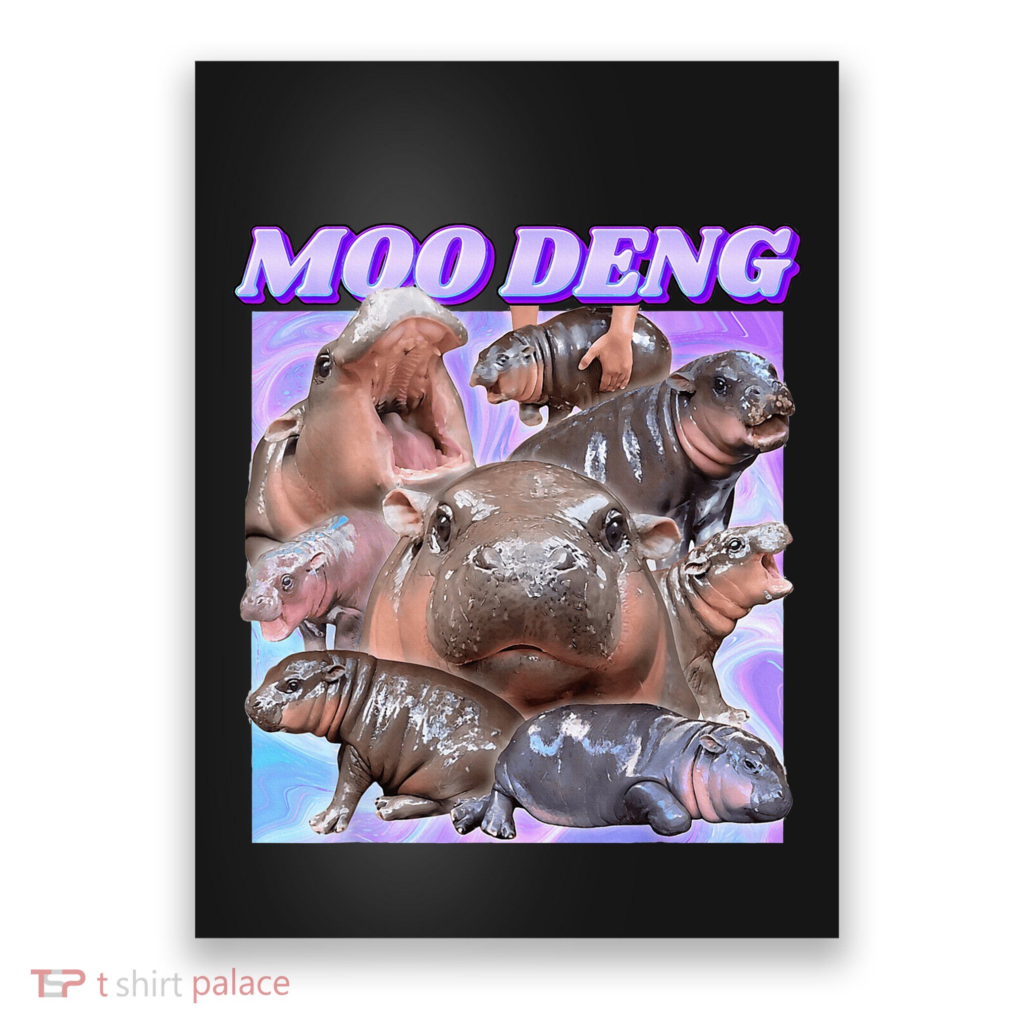 Baby Hippo Moo Deng Poster