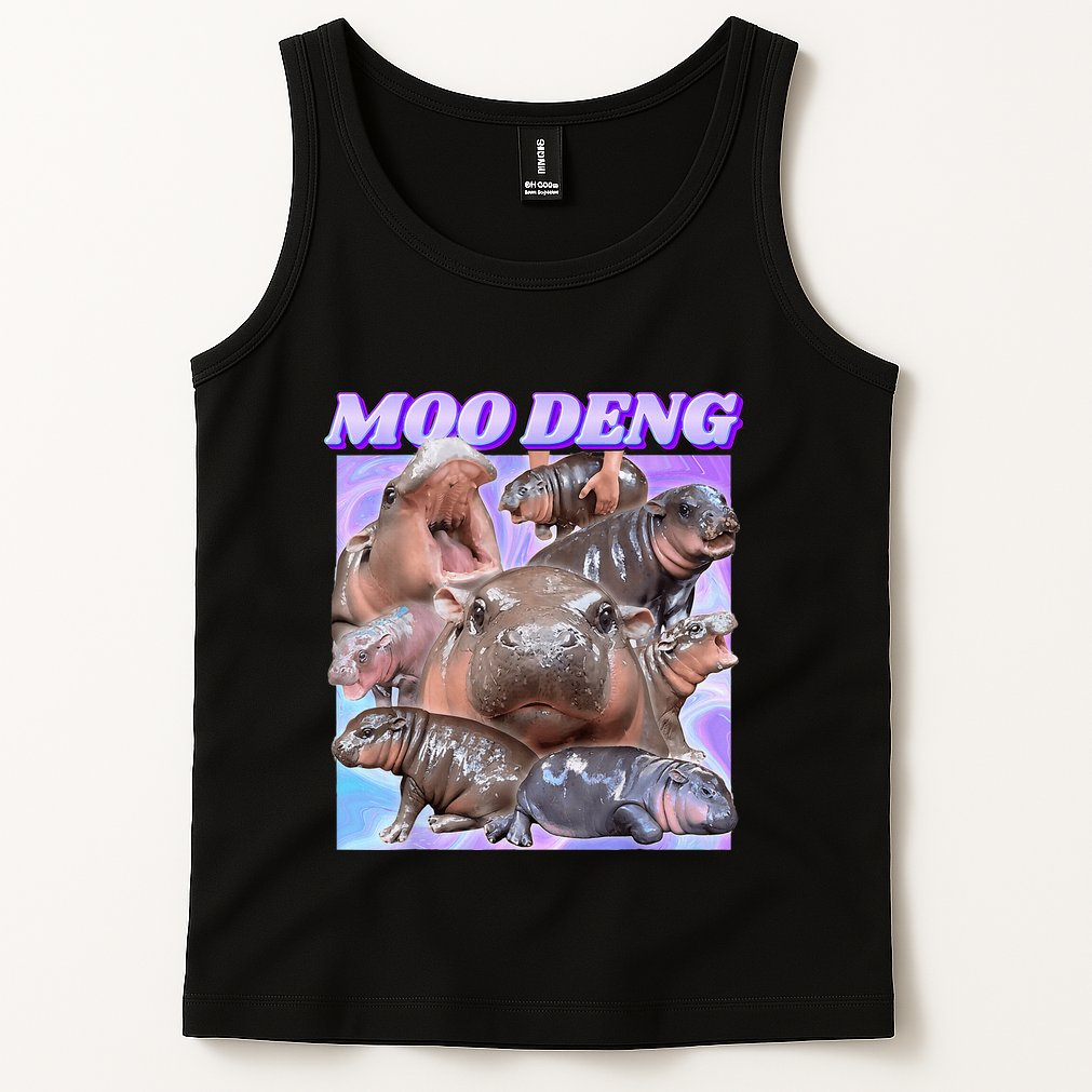 Baby Hippo Moo Deng Tank Top