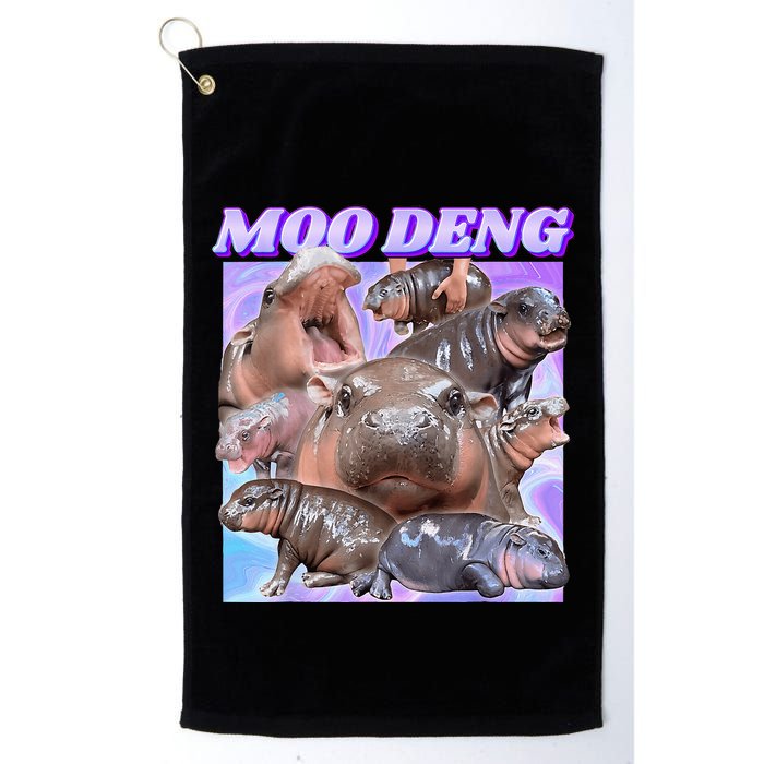 Baby Hippo Moo Deng Golf Towel