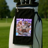Baby Hippo Moo Deng Golf Towel