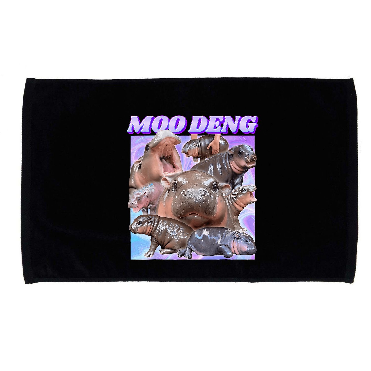 Baby Hippo Moo Deng Microfiber Hand Towel