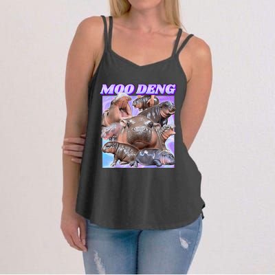 Baby Hippo Moo Deng Women's Strappy Tank