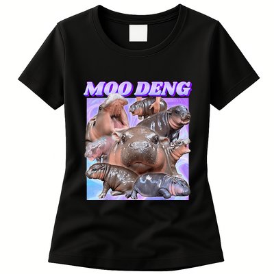 Baby Hippo Moo Deng Womens T-Shirt