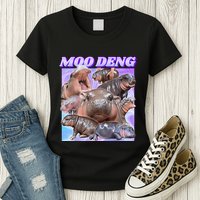 Baby Hippo Moo Deng Womens T-Shirt
