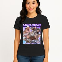 Baby Hippo Moo Deng Womens T-Shirt