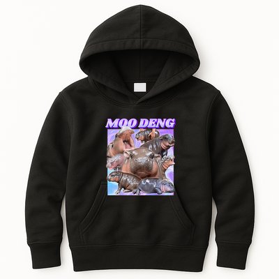 Baby Hippo Moo Deng Kids Hoodie