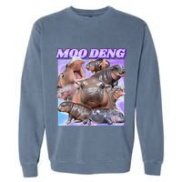 Baby Hippo Moo Deng Garment-Dyed Sweatshirt