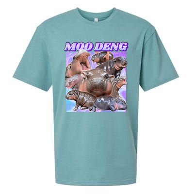 Baby Hippo Moo Deng Sueded Cloud Jersey T-Shirt