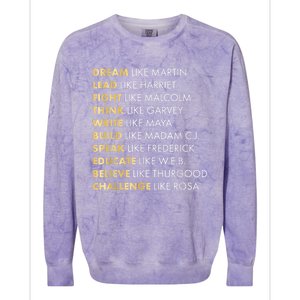 Black History Month Shirts Black History Dream Like Martin Colorblast Crewneck Sweatshirt