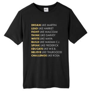 Black History Month Shirts Black History Dream Like Martin Tall Fusion ChromaSoft Performance T-Shirt