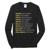 Black History Month Shirts Black History Dream Like Martin Tall Long Sleeve T-Shirt