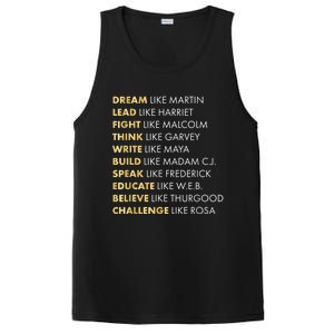 Black History Month Shirts Black History Dream Like Martin PosiCharge Competitor Tank