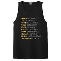 Black History Month Shirts Black History Dream Like Martin PosiCharge Competitor Tank