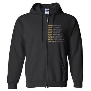 Black History Month Shirts Black History Dream Like Martin Full Zip Hoodie