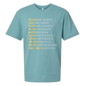 Black History Month Shirts Black History Dream Like Martin Sueded Cloud Jersey T-Shirt