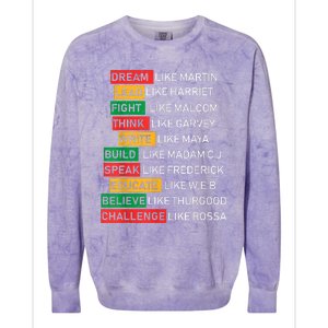 Black History Month African American Country Celebration Colorblast Crewneck Sweatshirt