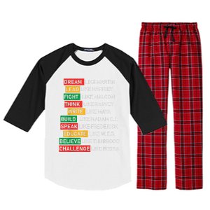 Black History Month African American Country Celebration Raglan Sleeve Pajama Set