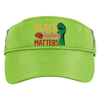 Black History Matters For Black History Month Gift Adult Drive Performance Visor