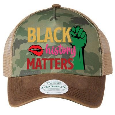 Black History Matters For Black History Month Gift Legacy Tie Dye Trucker Hat