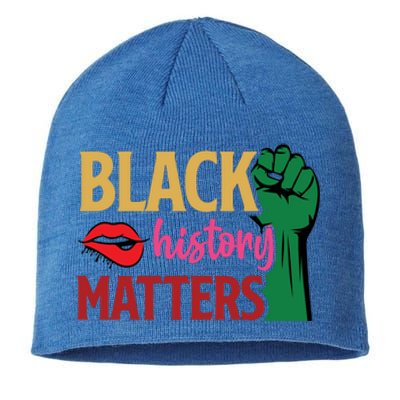 Black History Matters For Black History Month Gift Sustainable Beanie