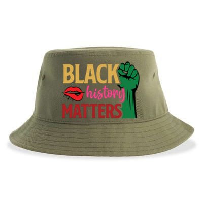 Black History Matters For Black History Month Gift Sustainable Bucket Hat