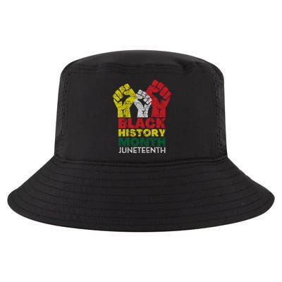 Black History Month And Junenth Pride Fists Cool Gift Cool Comfort Performance Bucket Hat