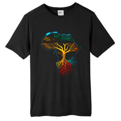 Black History Month Cool Gift African American Ancestors' Roots Gift Tall Fusion ChromaSoft Performance T-Shirt