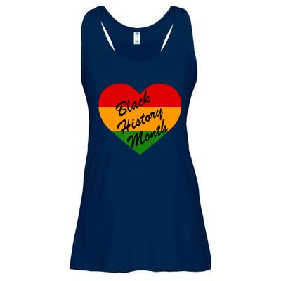 Black History Month Heart Love Ladies Essential Flowy Tank