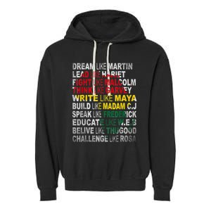 Black History Month Apparel Outfit Garment-Dyed Fleece Hoodie